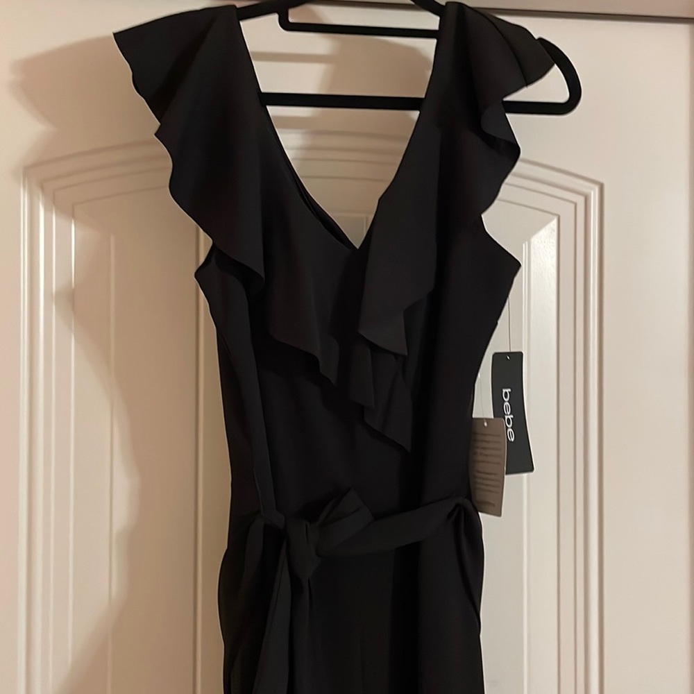Bebe Ruffle Jumpsuit NWT